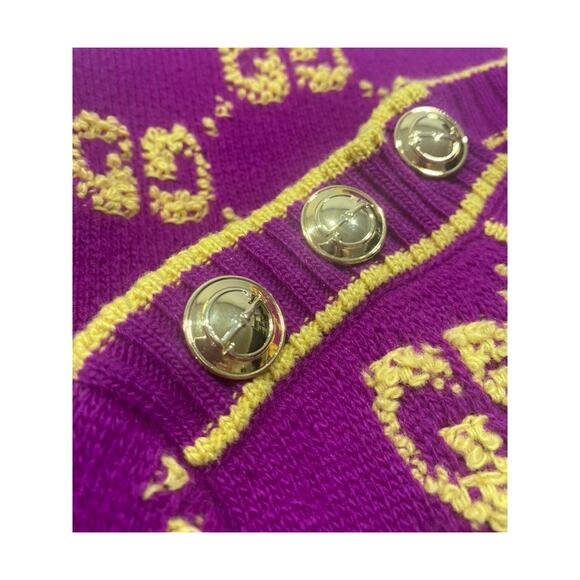 Gucci Wool GG Boucle Sweater Mini Dress Small Logo Monogram - Picture 2 of 10